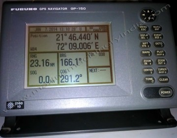 Used Furuno GP150 Marine GPS Navigator with Antenna GPA-017